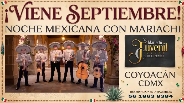 Precio Mariachi Coyoacán CDMX Septiembre